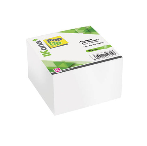 Cubo Foglietti Carta Bianca 700Fg 9,5X9,5Cm Ikona+