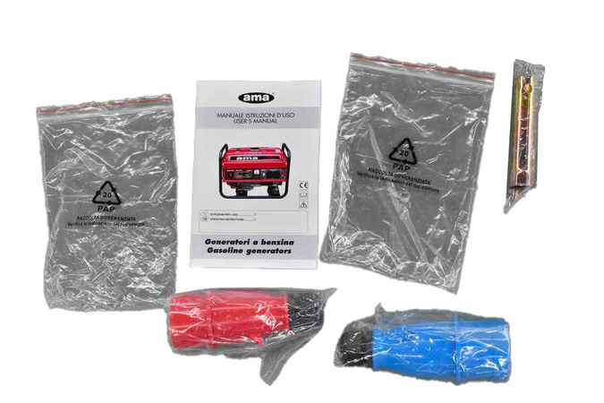 Generatore a benzina Ama trifase motore FC19F da 457cc 8kW capacità carburante 25L