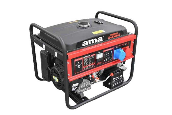 Generatore a benzina Ama trifase motore FC19F da 457cc 8kW capacità carburante 25L