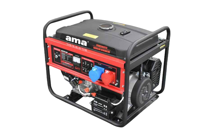 Generatore a benzina Ama trifase motore FC19F da 457cc 8kW capacità carburante 25L