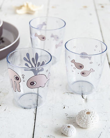 Set da 3 Mini-Bicchieri Yummy Sea Friends - Cipria Done By Deer