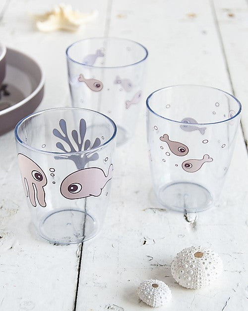 Set da 3 Mini-Bicchieri Yummy Sea Friends - Cipria Done By Deer