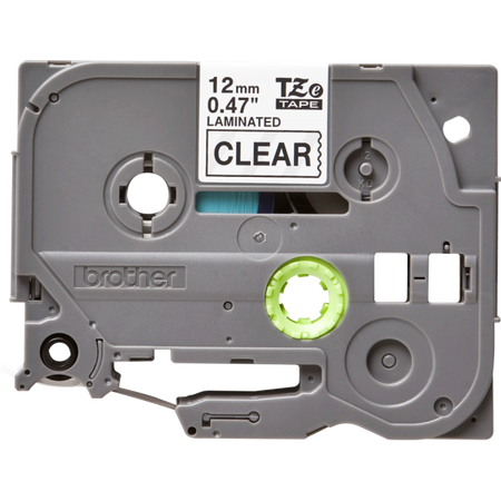 Tape Black on Clear 12mm