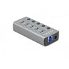 DeLOCK Hub USB 5 Gbps con 4 porte + 1 porta di ricarica rapida + 1 porta USB-C PD 3.0 con interruttore e illuminazione (Delock - hub - 4 porte)