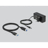 DeLOCK Hub USB 5 Gbps con 4 porte + 1 porta di ricarica rapida + 1 porta USB-C PD 3.0 con interruttore e illuminazione (Delock - hub - 4 porte)