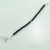 Bracciale portafortuna Su Coccu sfere onice e filigrana d'argento 6 mm