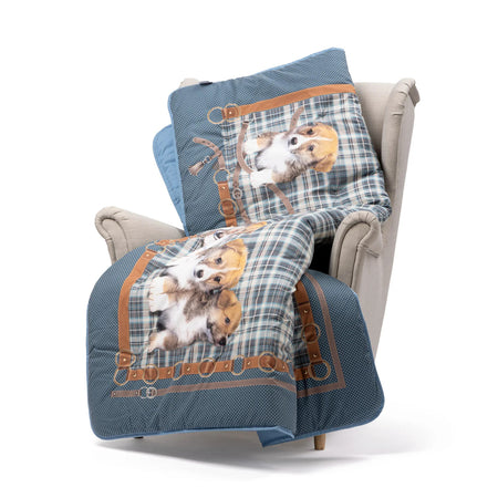 Scaldotto Cuccioli ! Caleffi Plid in Cotone Morbido Cm. 130x170, Tenerezza e Calore per i Tuoi Momenti