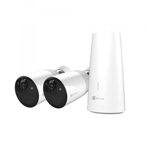 EZVIZ BC1-B2 (CS-BC1-B2) - KIT BASE + 2 TELECAMERE DA ESTERNO A BATTERIA - FHD - COLOR NIGHT VISION - DIFESA ATTIVA - SENSORE PIR - CUSTOM VOCAL ALERT