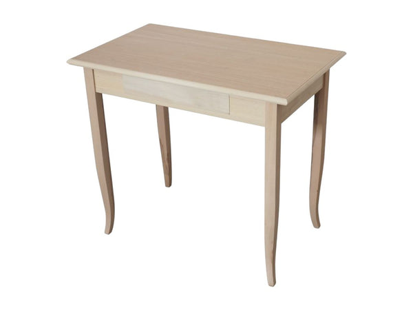 MOBILI 2G - Scrivania classica 1 cassetto in Legno grezzo 90x50x78