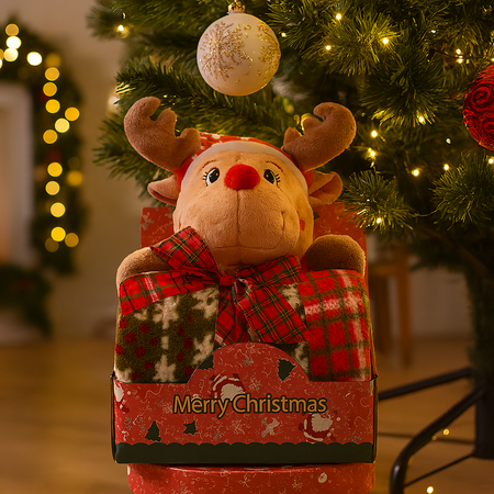 Coperta con personaggio natalizio per decorazioni ambienti