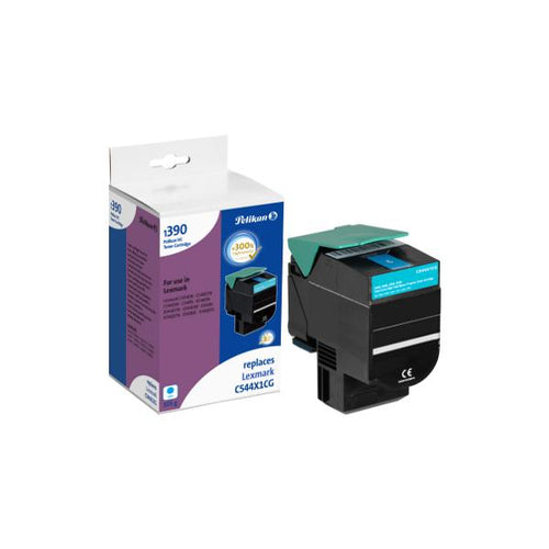 Pelikan 1031421668 cartuccia toner 1 pz Compatibile Ciano (Pelikan Toner f?r Lexmark C544X1CG)