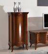 MOBILI 2G - Vetrina 1 anta classica Legno massello tinta noce 51X44X108