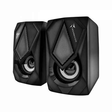Techmade Speaker Gaming 2.0 3w Usb Led Light Rosso/blu/verde