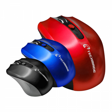 Mouse Optical Wireless - Ottico ad alta precisione da 800 a 1600 Dpi - Rosso