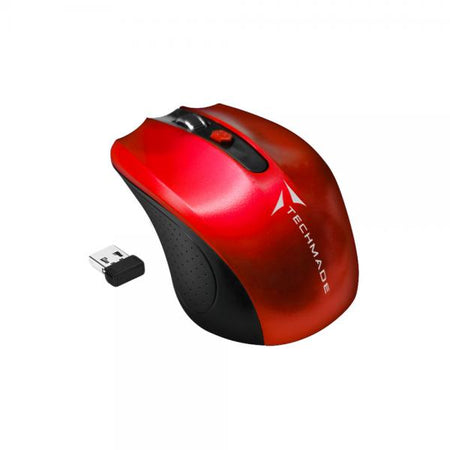 Mouse Optical Wireless - Ottico ad alta precisione da 800 a 1600 Dpi - Rosso