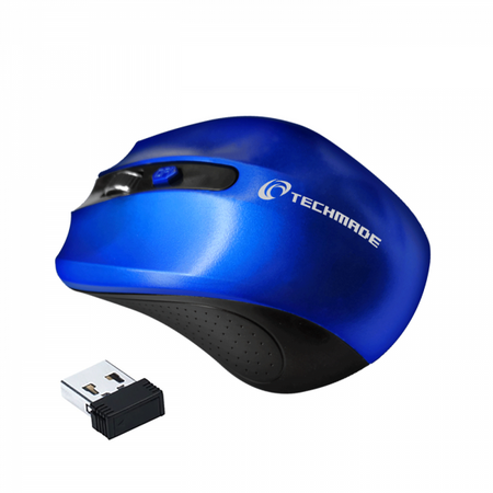 MOUSE OTTICO WIRELESS USB TECHMADE TM-XJ30-BL BLUE