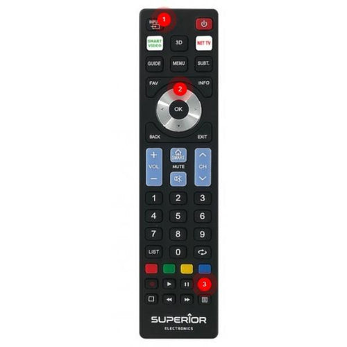 Telecomando smart 5 in 1 SUPERIOR SUPTRB019 per TV Lg, Samsung, Sony, Philips, Panasonic