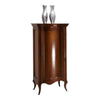 MOBILI 2G - Vetrina 1 anta classica Legno massello tinta noce 51X44X108