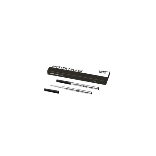 MONTBLANC Mod. MISTERY BLACK - BALLPOINT PEN REFILLS - FINE - 2 PCS