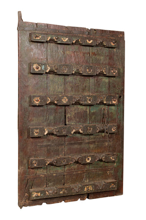 Biscottini Porta in legno massello e ferro da interno o da esterno vecchia e antica medievale scorrevole