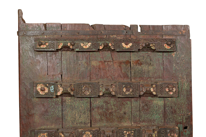 Biscottini Porta in legno massello e ferro da interno o da esterno vecchia e antica medievale scorrevole