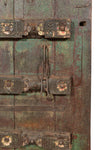 Biscottini Porta in legno massello e ferro da interno o da esterno vecchia e antica medievale scorrevole