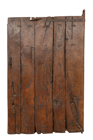 Biscottini Porta in legno massello e ferro da interno o da esterno vecchia e antica medievale scorrevole