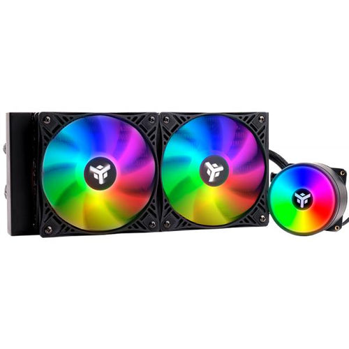 COOLER ITEK  EVOLIQ 240 RAINBOW 240MM (RAFF. A LIQUIDO) SKT UNIVERSALE - PWM - ITLCEVOR240