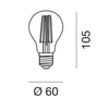 Lampadina led Gea Led GLA300O E27 1000LM goccia vetro cupola oro