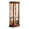 MOBILI 2G - Vetrina classica vetro curvo Legno tinta noce 101X36X200