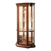 MOBILI 2G - Vetrina classica vetro curvo Legno tinta noce 101X36X200