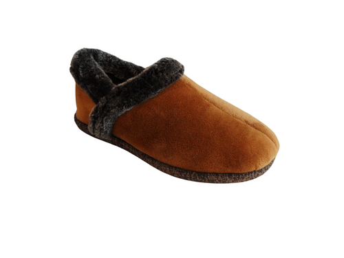 Tanahlot Pantofola donna Ciniglia media Collo colore Camel