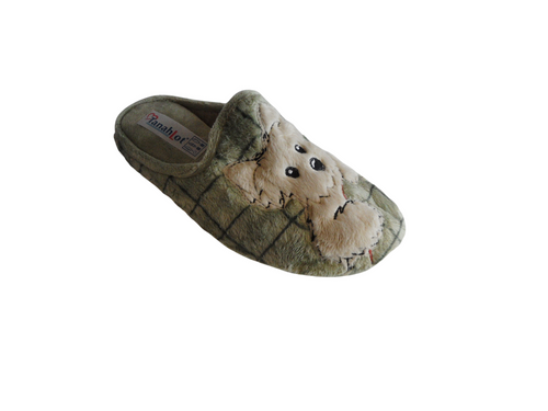 Tanahlot Pantofola donna ciniglia lunga RIC CAG Pistacchio