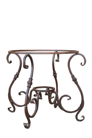 Biscottini Biscottini Base Tavolo in Ferro Battuto Forgiato  100 H 78 Arredamento Country