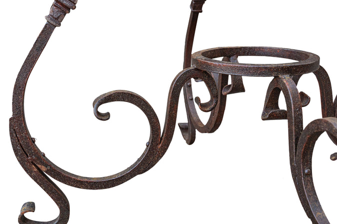 Biscottini Biscottini Base Tavolo in Ferro Battuto Forgiato  100 H 78 Arredamento Country