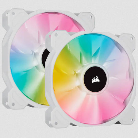 Corsair SP140 RGB ELITE Case per computer Ventilatore 14 cm Bianco 2 pz (CORSAIR iCUE SP140 RGB ELITE - indsats)