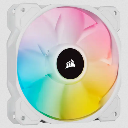 Corsair SP120 RGB ELITE Case per computer Ventilatore 12 cm Bianco 3 pz (CORSAIR iCUE SP120 RGB ELITE - indsats)
