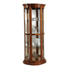 MOBILI 2G - Vetrina classica vetro curvo Legno tinta noce 78X44X195