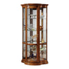 MOBILI 2G - Vetrina classica vetro curvo Legno tinta noce 93X44X195