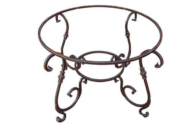 Biscottini Biscottini Base Tavolo Ferro Battuto Forgiato a Mano 127 H78 Robusta Country