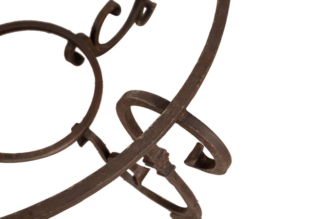 Biscottini Biscottini Base Tavolo Ferro Battuto Forgiato a Mano 127 H78 Robusta Country