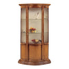 MOBILI 2G - Vetrina classica vetro curvo Legno tinta noce bassano 101X47X198