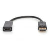 Cavo Adattatore Displayport Connettori Dp Maschio - Hdmi Femmina - Cm. 15 - Doppia Schermatura