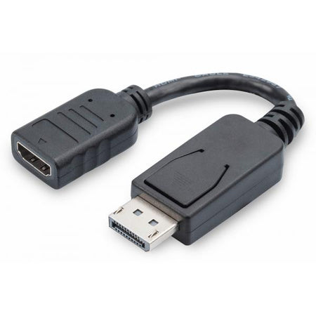 Cavo Adattatore Displayport Connettori Dp Maschio - Hdmi Femmina - Cm. 15 - Doppia Schermatura
