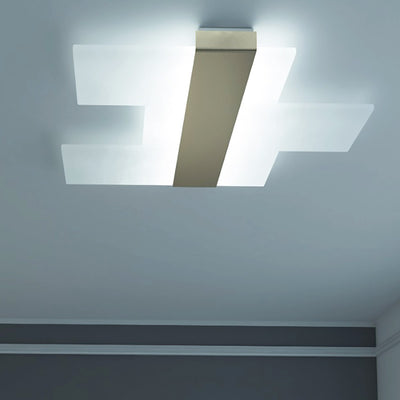 Plafoniera classica Top Light FLIGHT 1180 70 oro led integrato lampada parete acrilico
