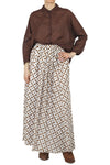 NIU - Gonna - 450206 - Bianco/Tabacco da donna