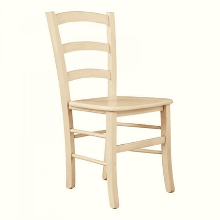MOBILI 2G - Set 2 sedie shabby legno laccato avorio anticato seduta legno 43x46x89