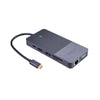 Cablenet 40-4111 replicatore di porte e docking station per laptop Cablato USB 3.2 Gen 2 [3.1 Gen 2] Type-C Alluminio (CNL 12 IN 1 USB-C Dock)
