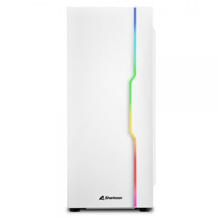 Sharkoon Pc Case Gaming Rgb Slider Middle Tower Led Usb3.0 Bianco