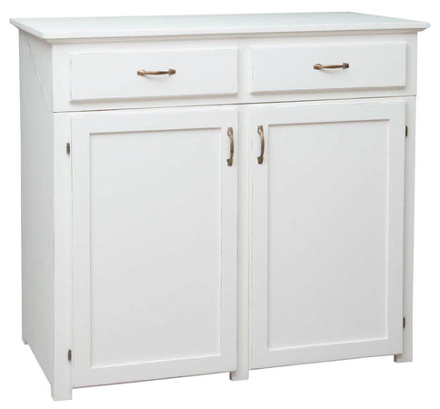 Biscottini Credenza Cucina Biscottini L130xP60xH115 legno tiglio bianco Lavello Frigo 115